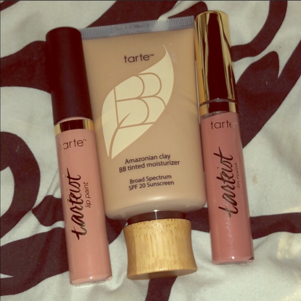 New Tarte Bundle, Amazonian Clay BB, 2 Lipgloss